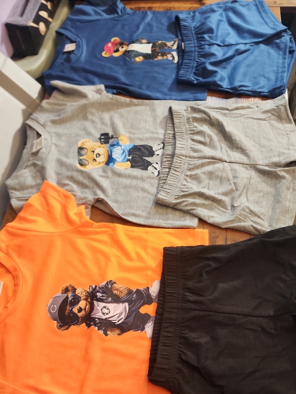 Shein Baby- 9-12 Months- 2pcs/Set Toddler Boys Cute Bear Graphic Casual FP $28